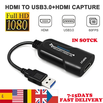 

Mini Video Card USB3.0 HDMI 1080P Video Record Box For Game DVD Camcorder HD Camera Recording Live Streaming