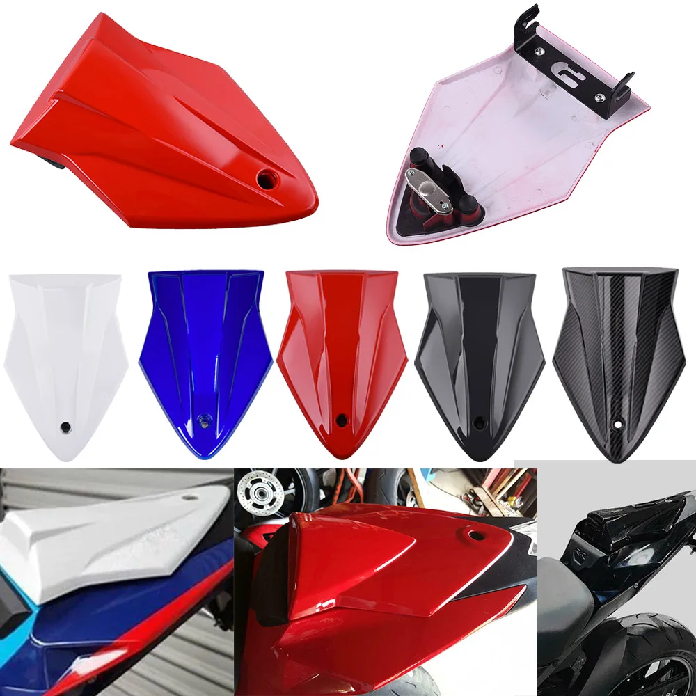 Blue S 1000 RR Motorcycle Motorbike ABS Plastic Rear Pillion Passenger Hard Seat Cowl Cover Section Fairing for 2014-2018 BMW S1000RR S 1000RR 2015 2016 2017 