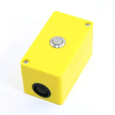 

3A 250VAC SPST Momentary Action 2 Screw Terminal Metal Push Button Station