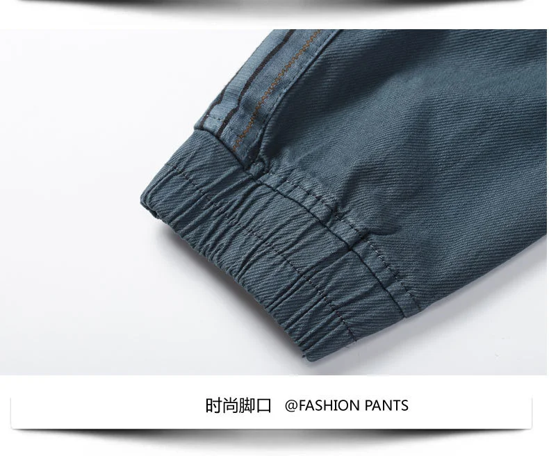 MANVALUE Original European and American Washed Autumn and Winter Men's Overalls Leisure Trousers Rope Tether Cargo Pants