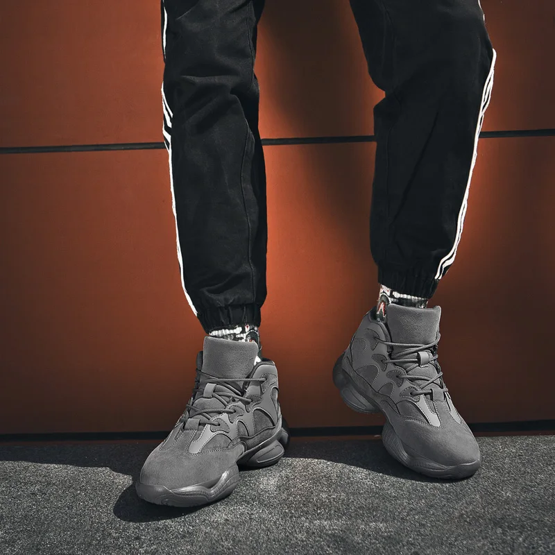 Winter Warm Boots with Pru Men's Casual Shoes for Man Sneakers Sport Running Shoes Ankle Boots Snow Zapatos Hombre Plus Size 46
