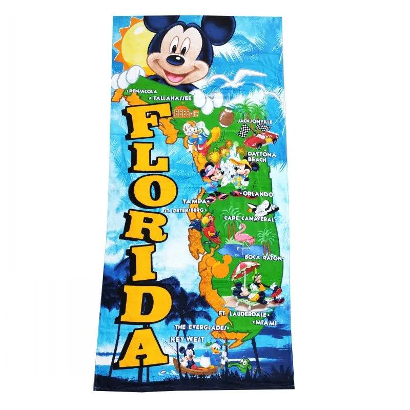 Disney мультфильм красный Минни Микки Маус замороженная ванна/бассейн/пляжное полотенце супермягкий впитыватель хлопок купальное полотенце 75x150 см - Цвет: C