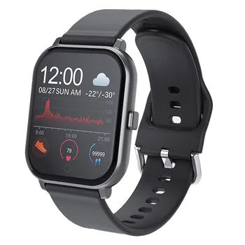 

Bakeey T55 1.3inch 24h Heart Rate Blood Pressure Blood Oxygen Monitor Weather Push bluetooth Music Smart Watch for Android IOS
