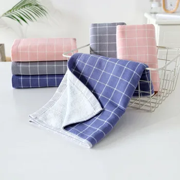 

2Pcs Thickening Cotton Towel Bath Mat Adult Wash Big Face Towel Water Absorption Increase Washcloth 34x76cm Beach Towels