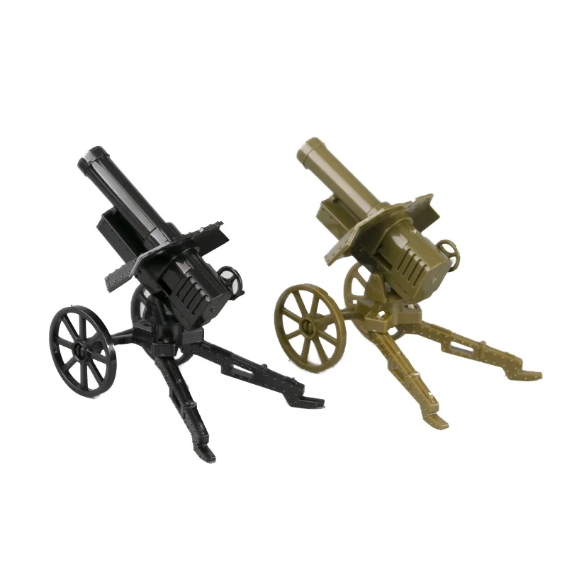 WW2 военные пушки модели оружия строительные блоки игрушки аксессуары для солдат