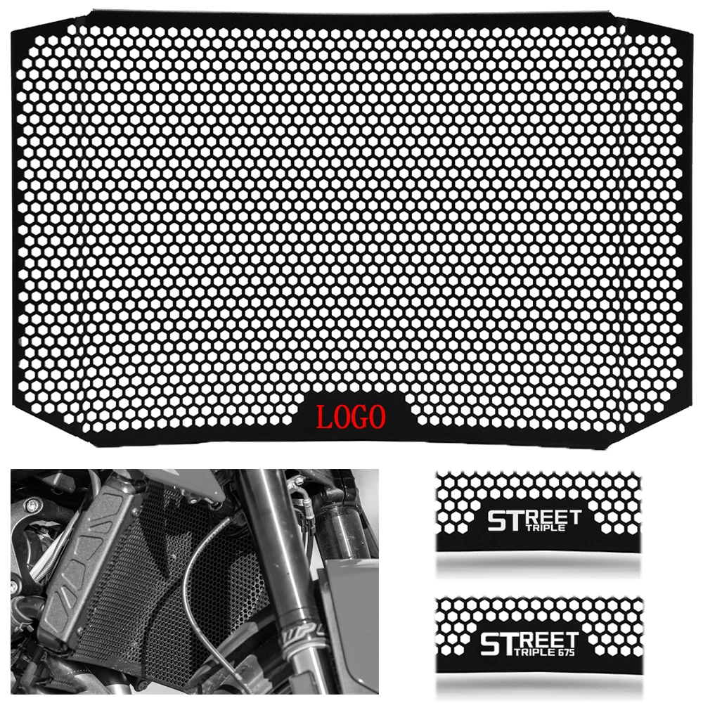 

For Triumph Street Triple 675 RX 2015 - 2016 Motorcycle Radiator Grille Guard Protector Cover Street Triple 675 R 2014 2015 2016