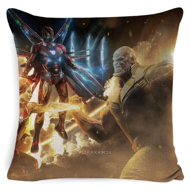 Мстители Endgame Чехлы для подушек из хлопка и льна Чехлы для подушек 45x45m Чехлы для подушек в спальню для дома отеля