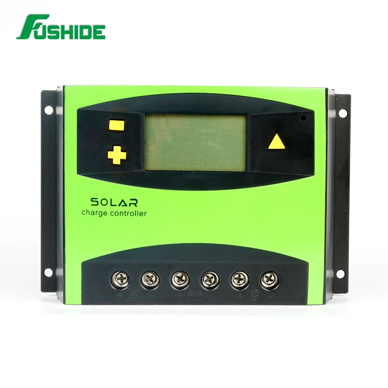 FUSHIDE PWM солнечный контроллер заряда 50A с ЖК дисплеем и автоматическим