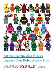 Фигурки Мстителей Marvel, супергерои, Железный человек, Тор, Человек-паук, Бэтмен, танос, Капитан Америка, строительные блоки, игрушки для детей