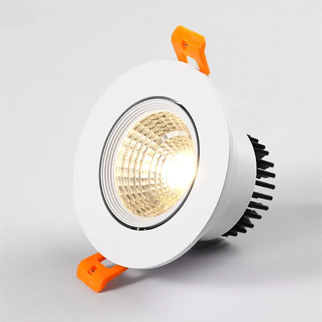 Dimmable AC90V 260V 5W7W9W12W15W18W20W LED Downlights Epistar Chip COB Recessed Ceiling Lamps Spot Lights For Home Dimmable AC90V-260V 5W7W9W12W15W18W20W LED Downlights Epistar Chip COB Recessed Ceiling Lamps Spot Lights For Home illumination