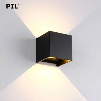 

Adjustable 6W LED Wall Lamp IP65 Waterproof Indoor & Outdoor Aluminum Wall Light Surface Mounted Cube LED Garden Porch Light