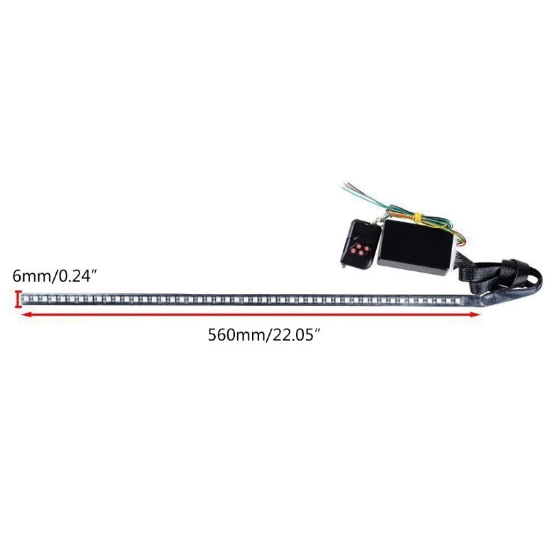 2021 Nuovo 56Cm 7 Colori 48 Led Rgb Scanner Flash Car Strobe Knight Rider Kit Light Strip