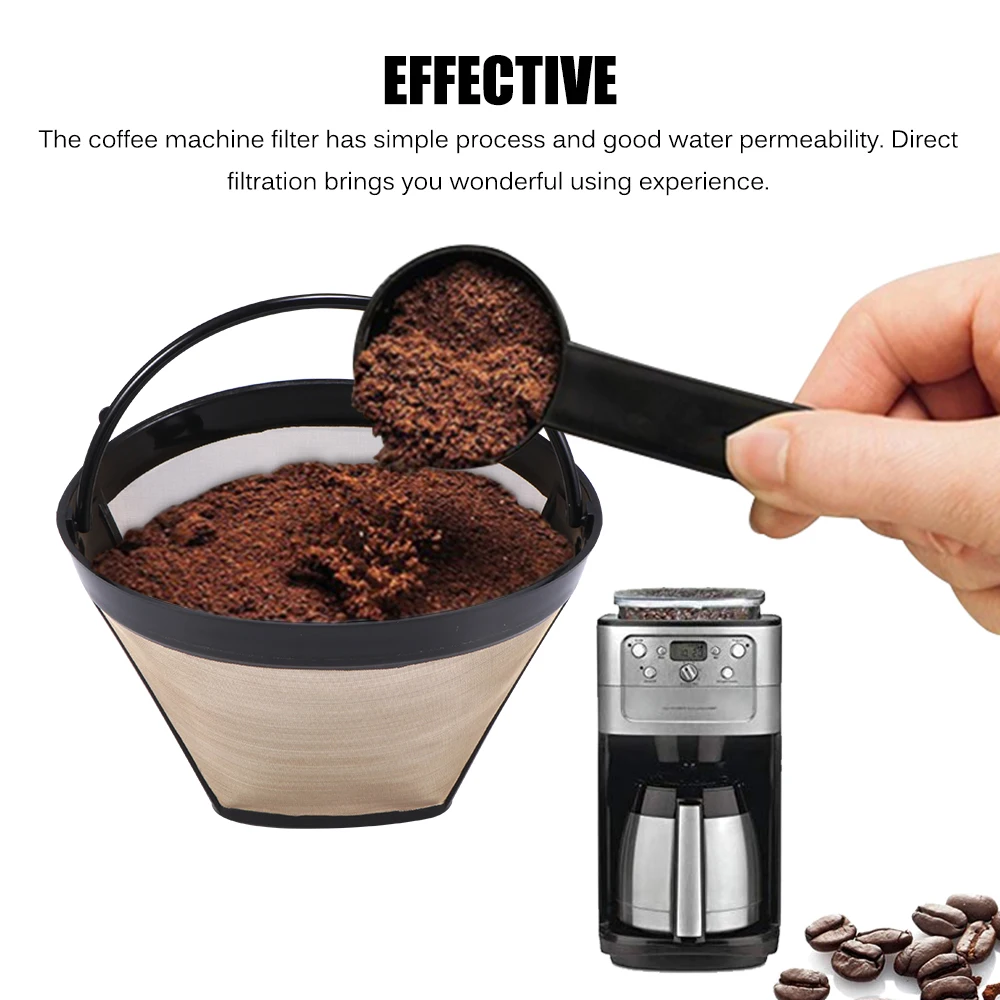 Cone Style Reusable Coffee Filter Permanent Coffee Maker Machine Filter
