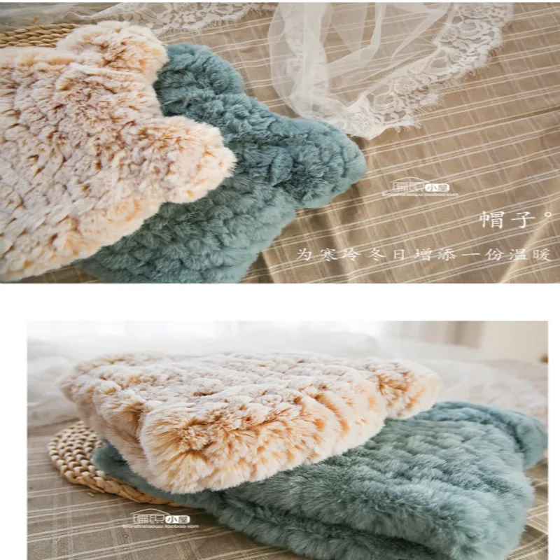 DIY ручной тканый мех пальто нить кукла наушник шарф нагрудник перчатка нить шерсть