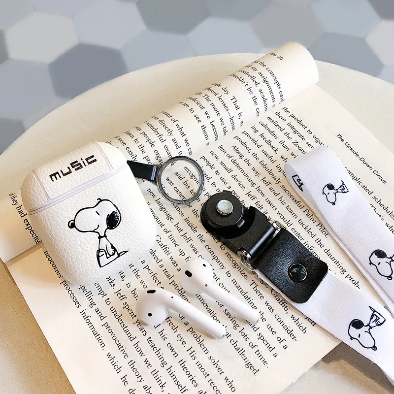 Японский собачий ошейник Charlie ремешок чехол для apple airpods музыка беспроводной bluetooth наушники pu кожаная гарнитура зарядная коробка i