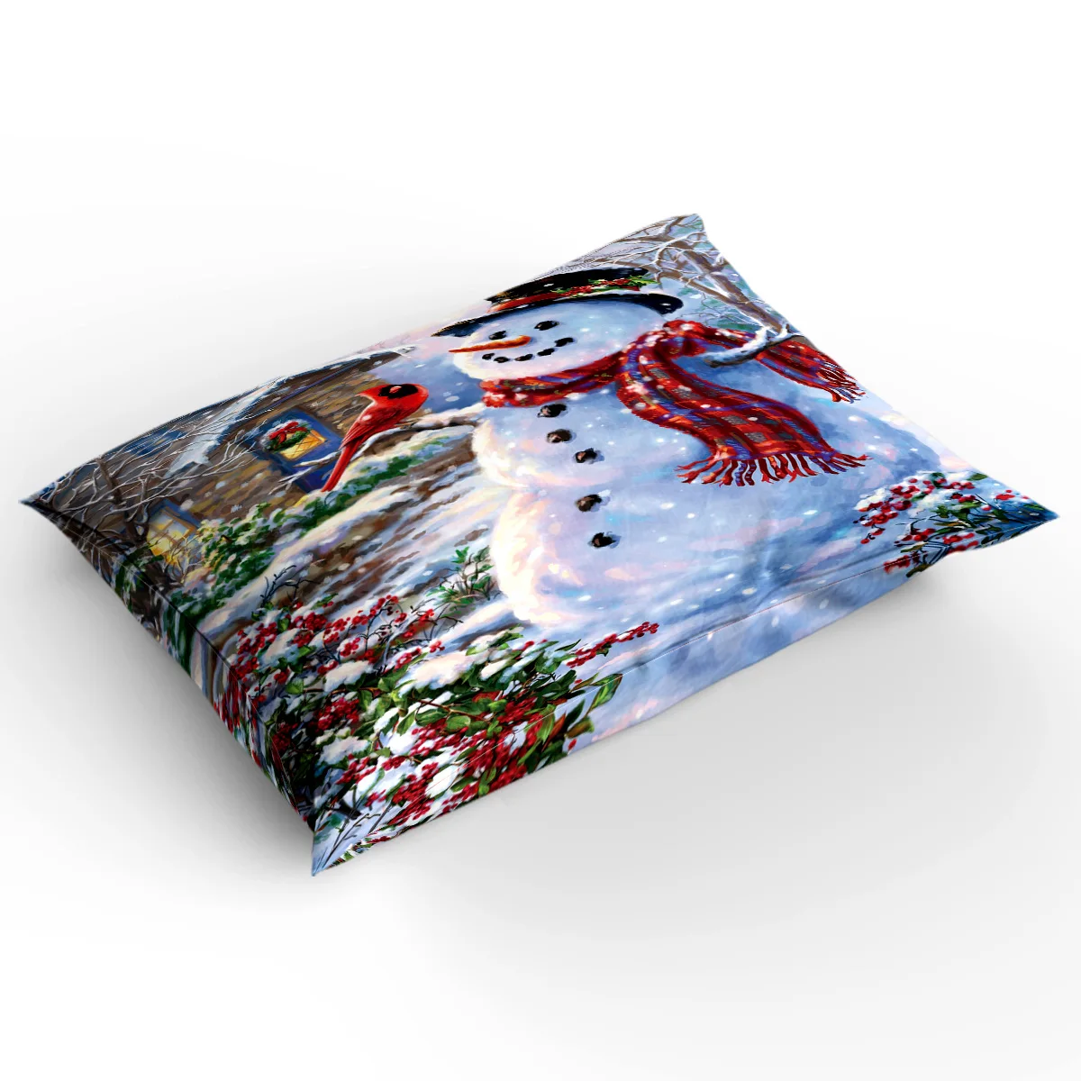 FamilyDecor 4 шт. постельных принадлежностей Merry Christans Снеговик набор пододеяльников под заказ