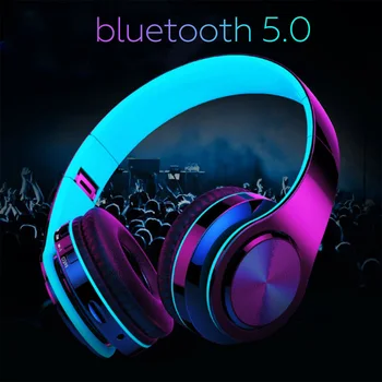 

New Wireless Headphones Bluetooth 5.0 Stereo Foldable Headset Audio Mp3 Adjustable Bass Earphones With Mic for Music