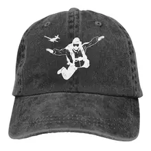 Бейсбольная кепка для прыжков с парашютом и самолетом для мужчин и женщин, бейсболка из джинсовой ткани