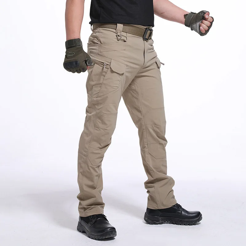 Новые мужские рабочие брюки карго с карманами свободные брюки BFE88