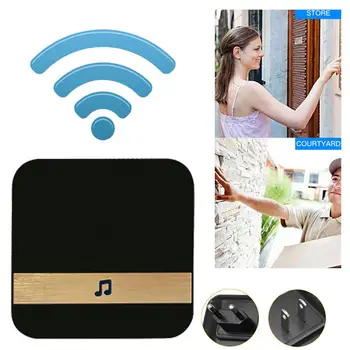 

Visual Doorbell Chime Wifi Doorbell Chime Plug-In Chime Black Waterproof Universal Visitors Door Hardware Market Office