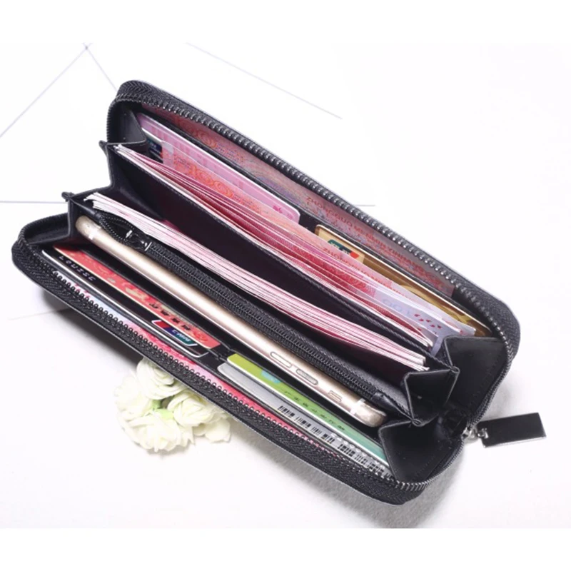 

Women's Wallet Long Geometric Rhombic Mobile Phone Bag Luminous Colorful Wallet Card Package Fashion Large Capacity Hand Wallet