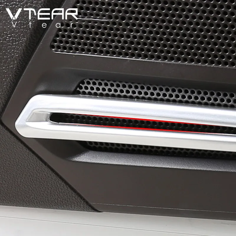 Vtera для VW Tiguan MK2 хромированные аксессуары для автомобильной двери стерео аудио звук декоративные полосы покрытие интерьера литье матовая
