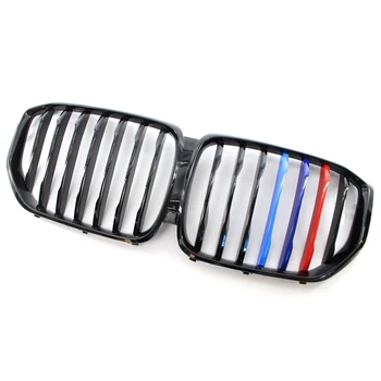 

Original Quality G05 Front Kidney Grill Racing Grills For BMW X5 G05 G06 2018+ Glossy Black Racing Mesh Grills Car Accessories