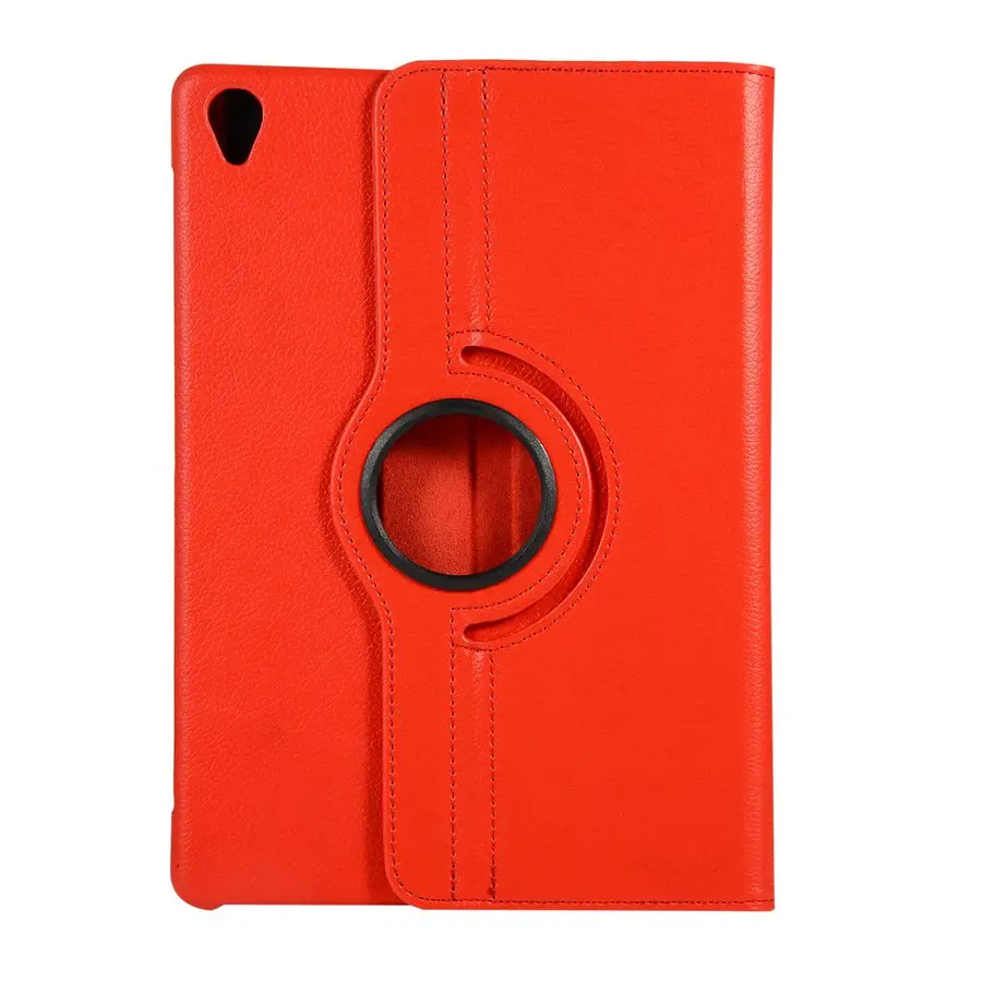 360 градусов вращающийся PU кожаный чехол для huawei Mediapad M6 10,8 крышка выпуска для huawei M6 10,8 SCM-AL09/W09 Чехол+ пленка - Цвет: red