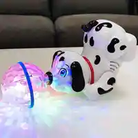 Children Electric Dancing Revolving Moving Sound Running Light Educational Stunt Dog Toy Doll Pet Gift for Boy Girl Baby 2