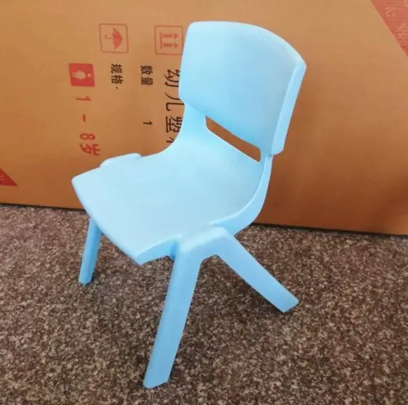 

28cm Seat height Thicken small stool Children's Kindergarten chair Kid's Safety back-rest chair