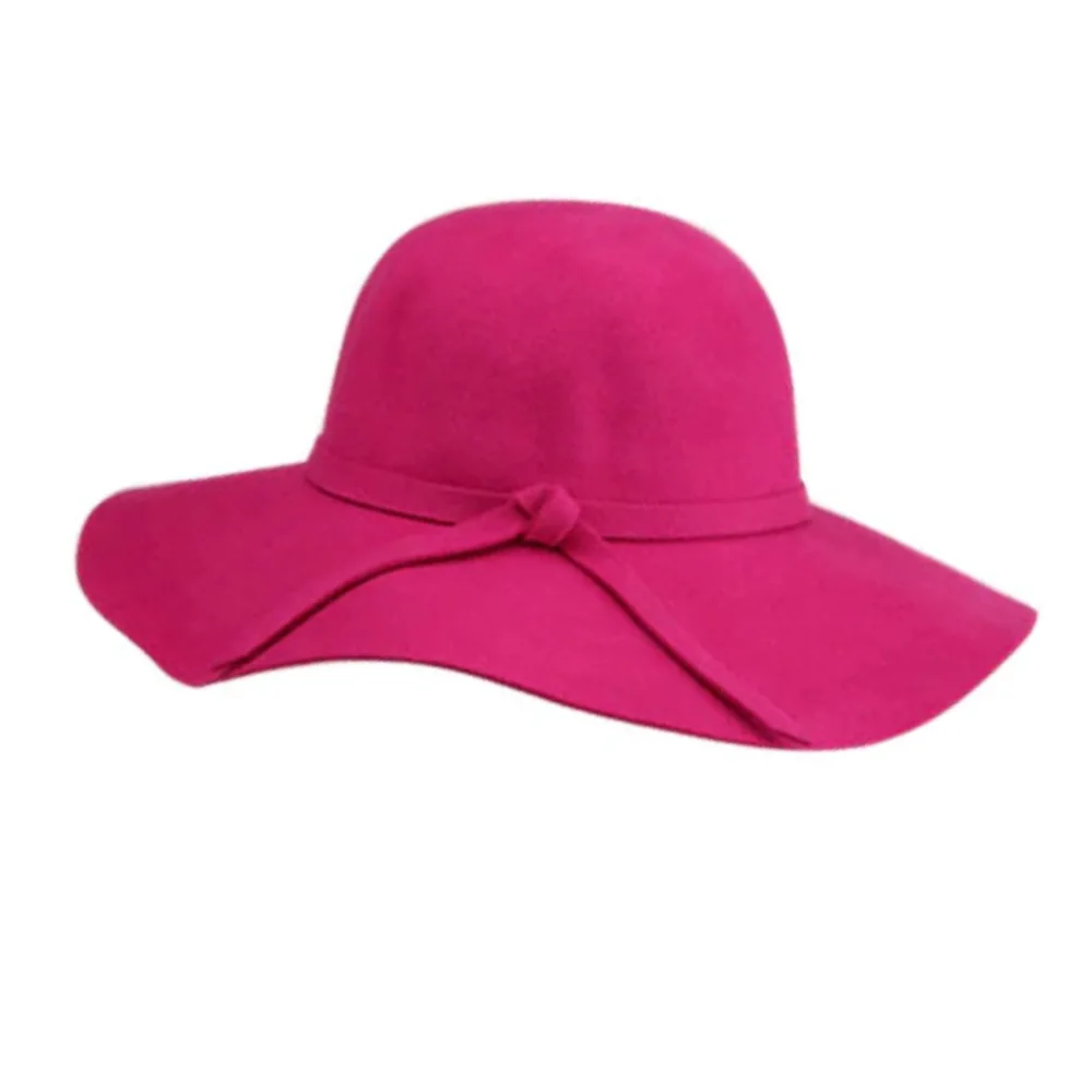 rose Red Пляжная шляпа от солнца, вязаная шляпа с бантом, вентилируемая дамская шляпа, женская модная Корейская Милая элегантная популярная красота - Цвет: rose Red