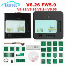 Xprog v6.26 mais recente v6.12/v5.86/v6.17/5.55 xprog caixa ecu programador adicionar mais autorizado com usb dongle XPROG-M v5.84 X-PROG