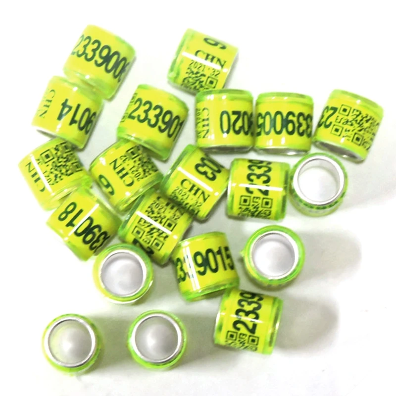 50 Pcs Mixed Color Dove Bands Bird Foot Ring Species Identify Training Rings Pet Bird Label Sign for Pigeon Dove Chicks Small Po