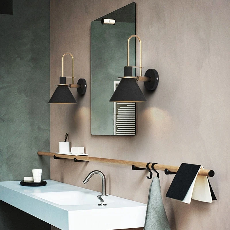 Nordic Simplicity LED Wall Lights Decor Lamp Trombone Shape Kitchen Dining Room Bedroom Foyer Study Bedside Aisle Children Room