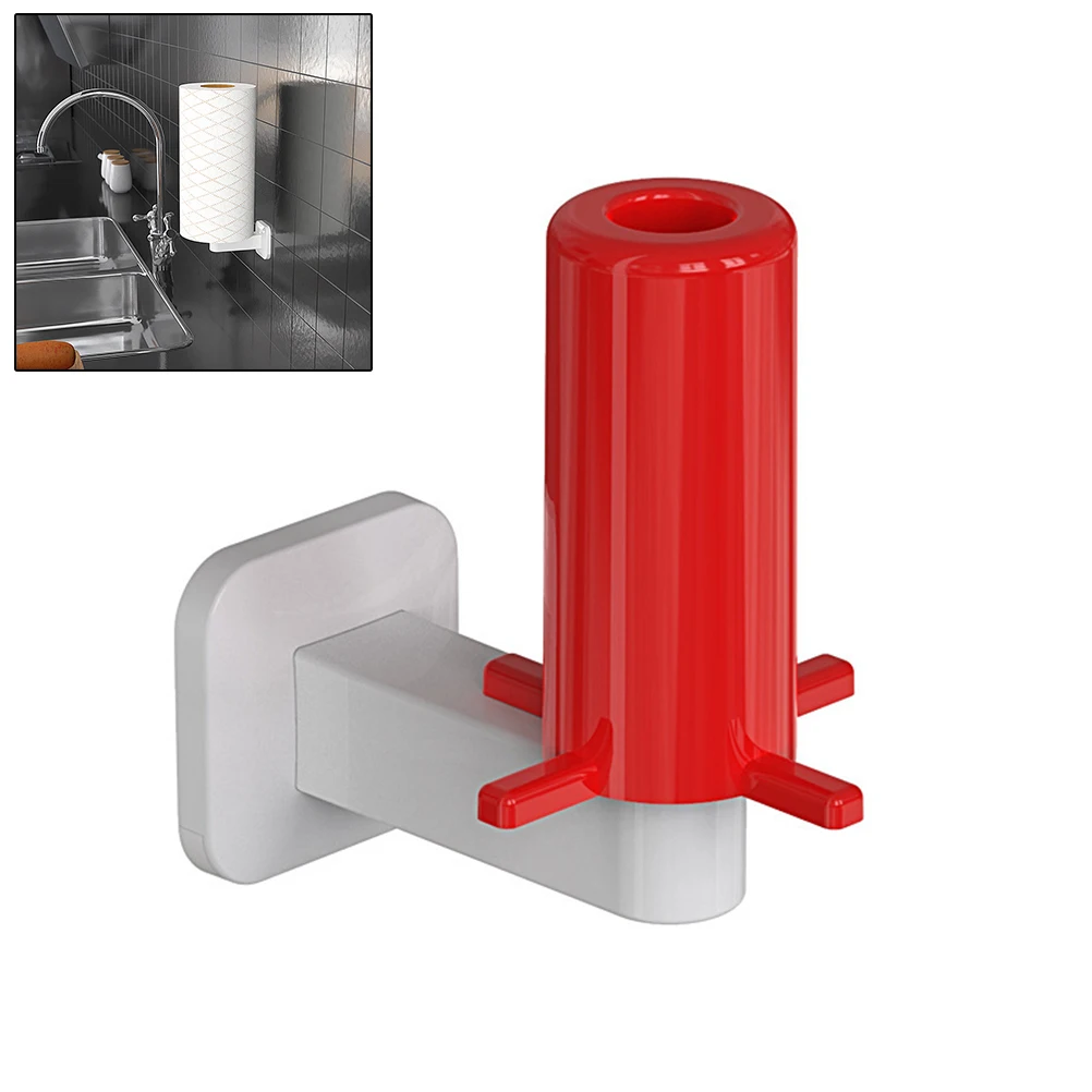 

1PC Wall Mount Toilet Paper Holder Plastic Bathroom Kitchen Roll Paper Accessory Tissue Towel Accessories Rack Holders