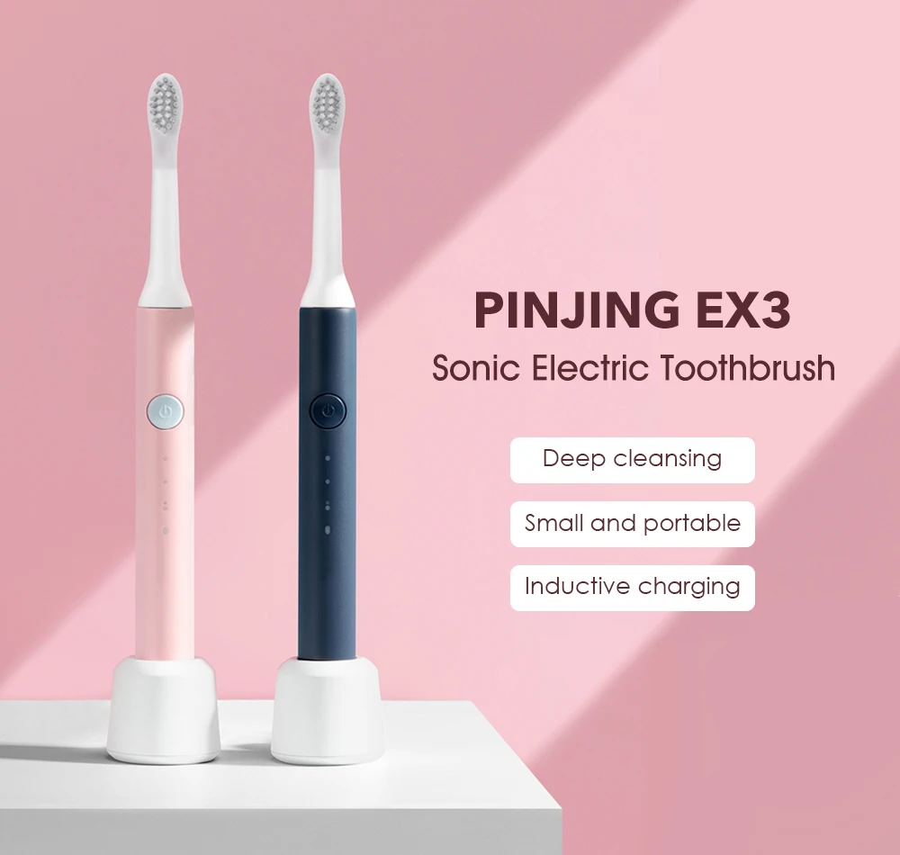 SO WHITE EX3 Sonic Toothbrush for Xiaomi Mijia Ultrasonic Automatic Tooth Brush Rechargeable Waterproof Cleaning