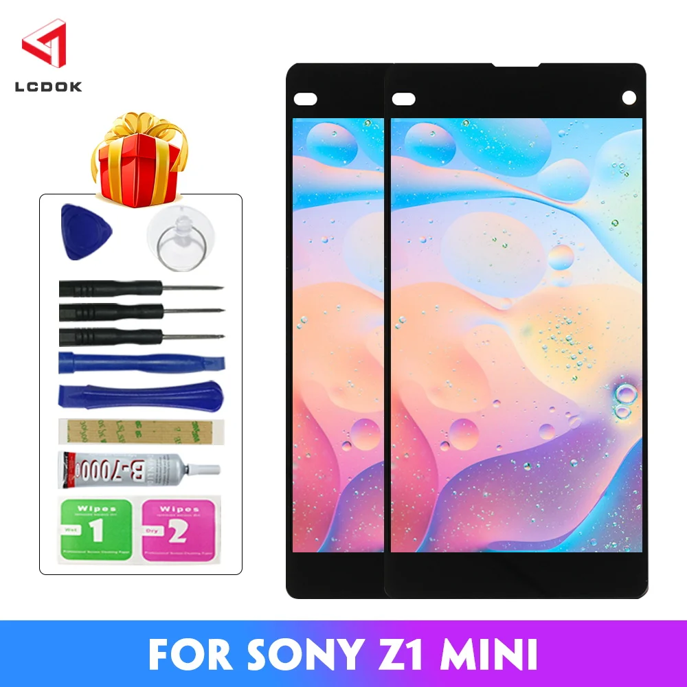 100% протестированный ЖК дисплей для sony Xperia Z1 Mini Compact D5503 M51W кодирующий