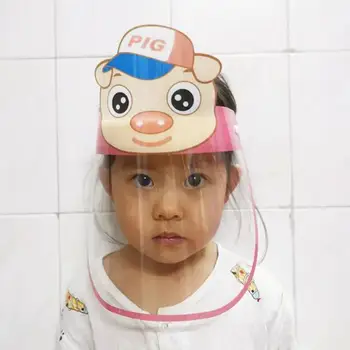 

1pc Kid's Splash-proof Dust-proof Mask Head-mounted Transparent Protect Mask Adjustable Protective Face Mask Full Face Mask