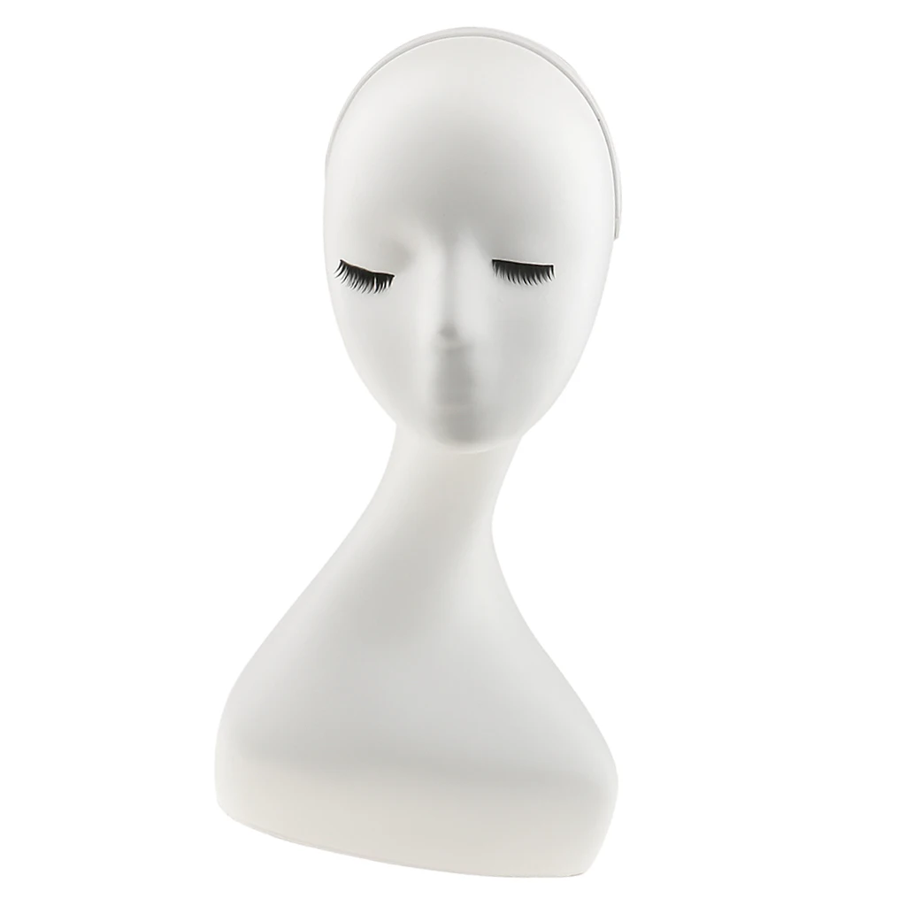 Women Mannequin Head Wigs Display Stand Scarf Hat Display 44cm