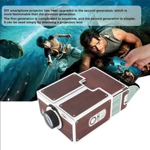 Projecteur Portable en carton pour Smartphone, 2.0, bricolage, téléphone Portable, cinéma, Support de livraison directe