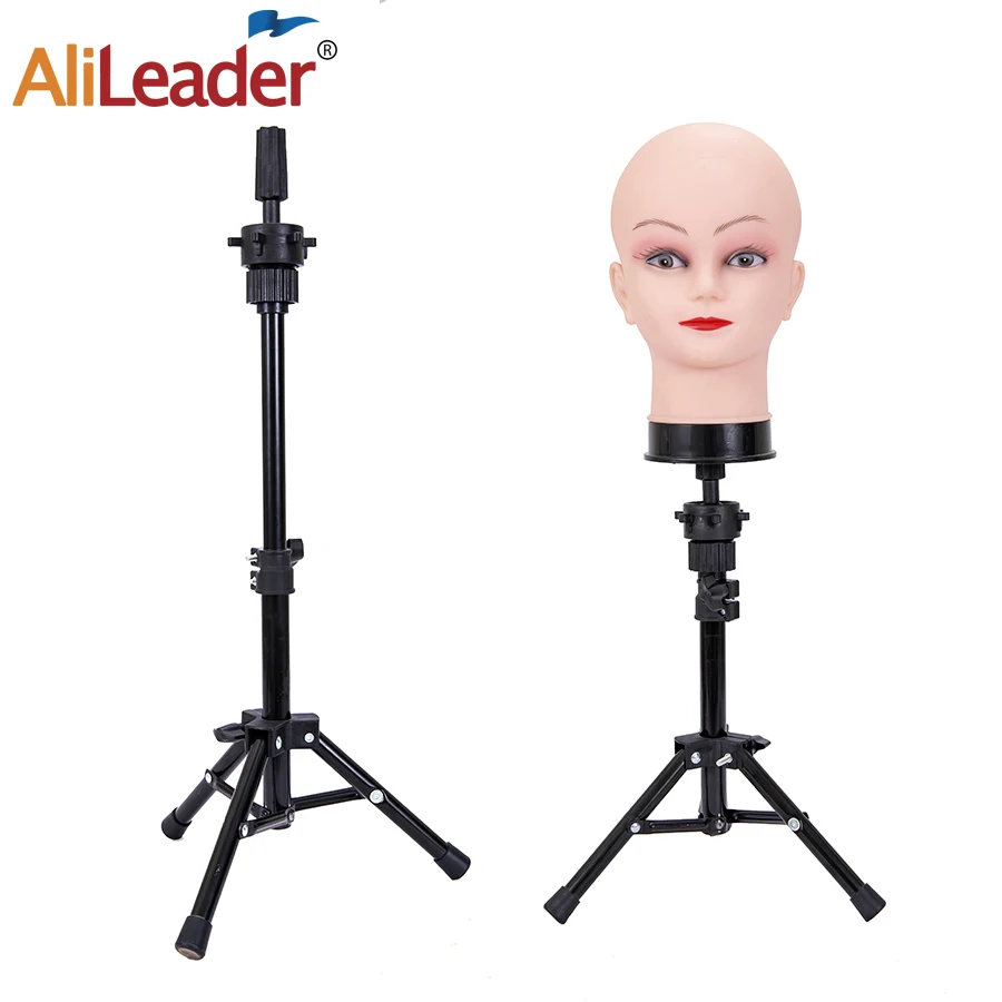 Alileader Wig Tools Tripod Stand 140cm High Metal Wig Tripod Professional  Adjustable Mannequin Headn Stand Holder