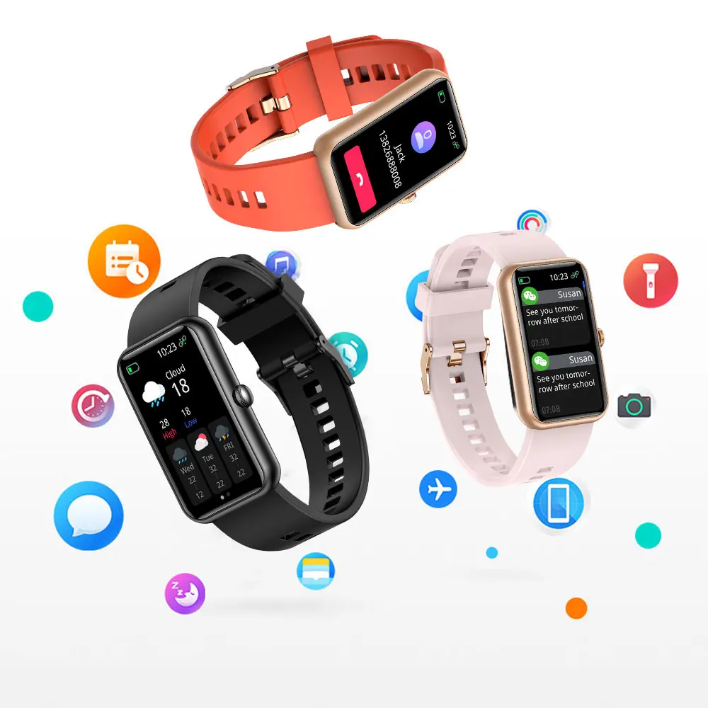 SENBONO X38 Jam Tangan Pintar Wanita IP68 Tahan Air Pelacak Kebugaran Jam  Tangan Pintar Pria 2021 Olahraga untuk IOS Android Huawei PK Gelang Pintar  6|Jam Tangan pintar| - AliExpress