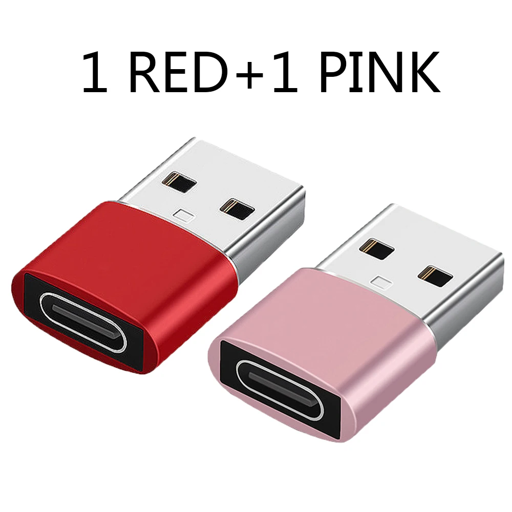 usb c 30w 2pcs USB C Adapter OTG Type C to USB Adapter Type-C OTG Adapter Cable For iPhone 13 12 Pro Max For airpods 2 3 phone USB Adapter 65w usb c charger Chargers