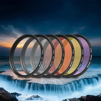 

SHOOT 6 in 1 58mm/52mm Filter for GoPro Hero 7 5 6 4 3+ Black Silver Waterproof Case Diving Filter for Go Pro 7 6 Accessory Set