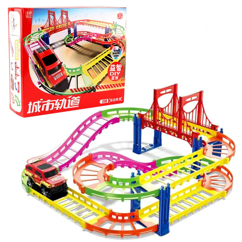 25PCS Elelctric Powered City Track Rail Car Block Building Educational Toy | Игрушки и хобби