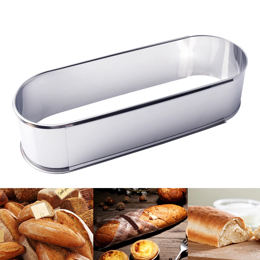 Home Tool Baking Decorating Dessert Cake Molds Cooking Stainless Steel Oval Adjustable Kitchen Reusable Mousse Ring Retractable