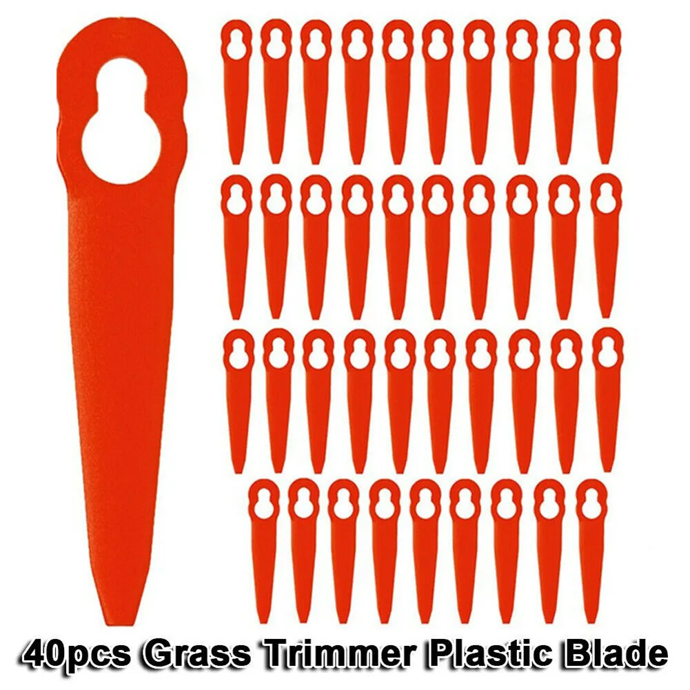 40PCS Plastic Blades Blade Cordless For STIHL PolyCut 2-2 Plastic Brand New