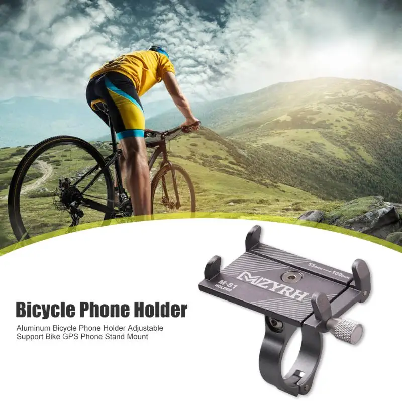  Aluminium Fahrrad Telefon Halter Verstellbare Unterstützung Berg Elektrische Bike GPS Handy Stehen 