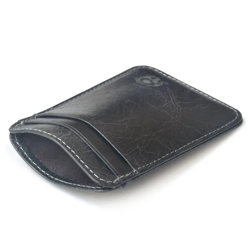 Genuine Leather Slim Card Holder Wallet