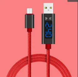 2x USB C кабель, QC 3,0 Schnell Ladespannung und Strom или Geflochten 5 в 1 м - Цвет: RedandBlue
